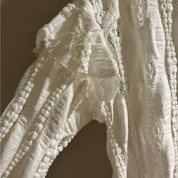 Free People Lace Tunic- White- Med - Picture 6 of 6